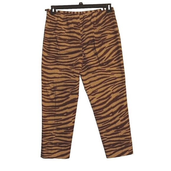 Jones New York Country Animal Print Ankle Pants Size 8 - Picture 2 of 8